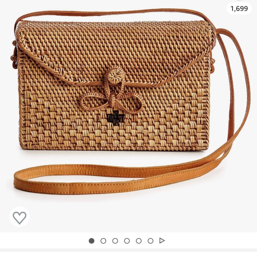 Square Rattan Bag